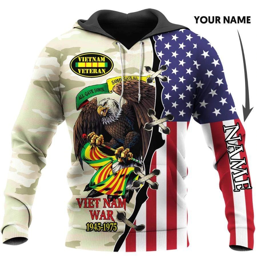 Waybackapparel Vietnam Veteran War Personalized 3D All Over Printed