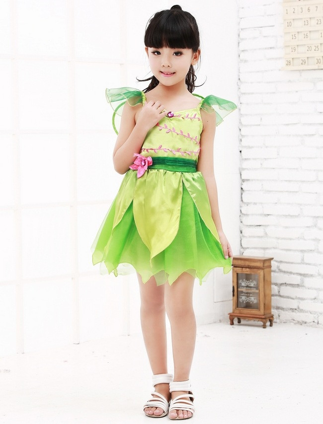 Halloween Movie Flower Fairy Tinker Bell Costume Green Fairy Cosplay Fancy Dress Kid Book Week Uniform Alx Trendy Fashion