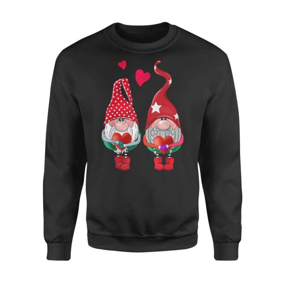 Valentine’s Sublimation Gnomes Couple Matching Gift – Standard Fleece Sweatshirt