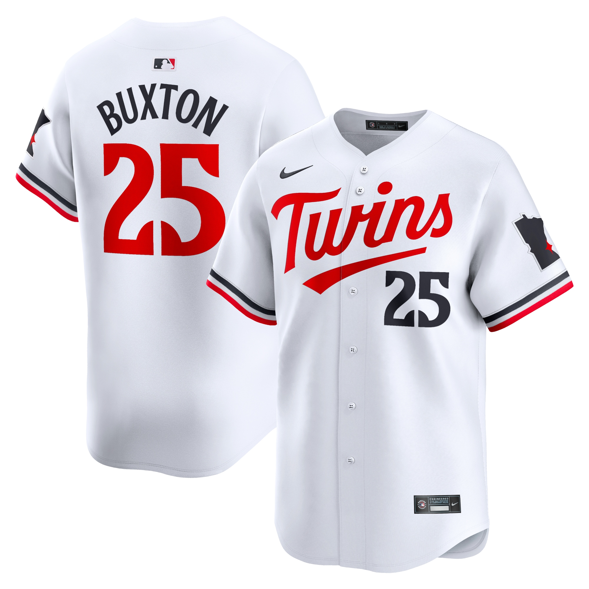 Byron Buxton Minnesota Twins Home Limited Player Jersey – White