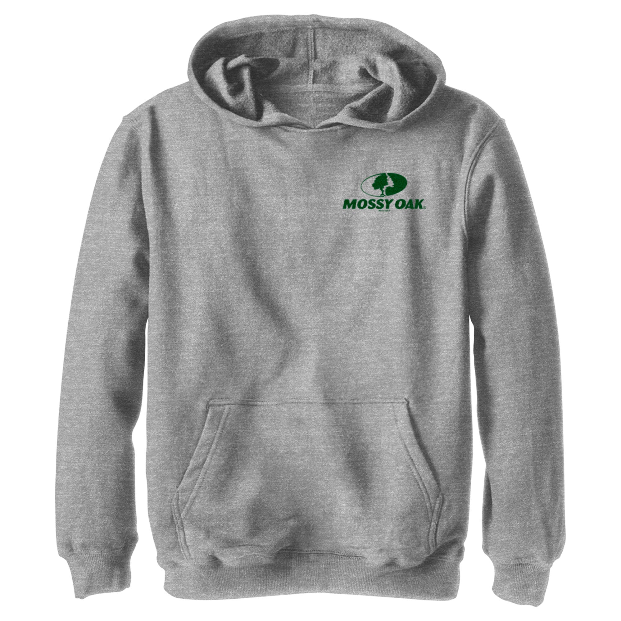 Boy’S Mossy Oak Small Forest Green Classic Logo Pull Over Hoodie