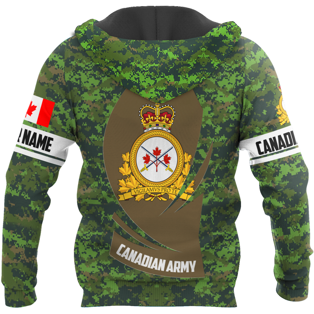 Personalized Name XT Canadian Army Pullover 3D All Over Printed Shirts DA11032106