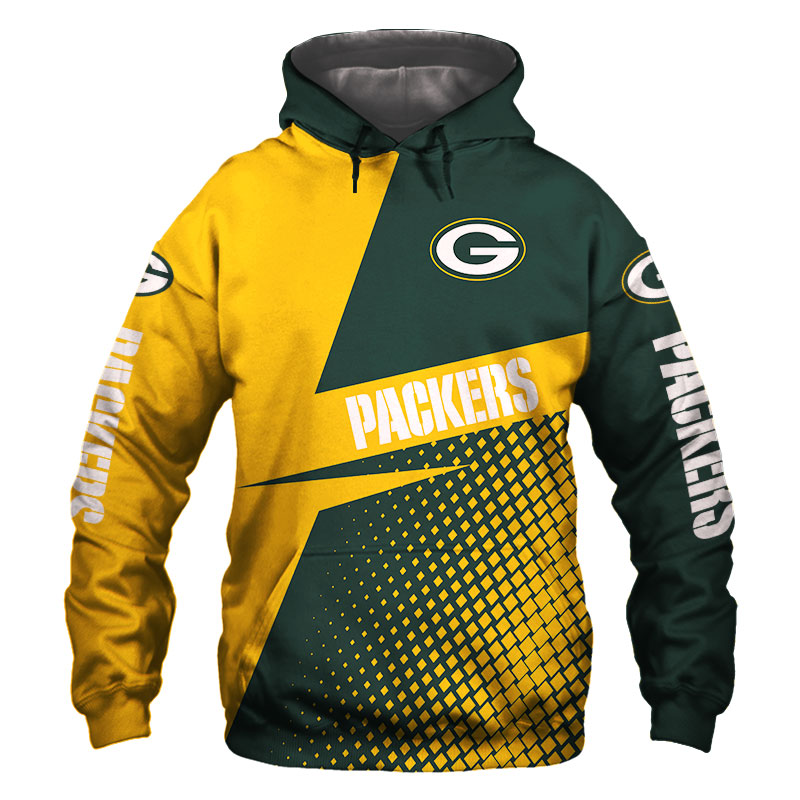 Green Bay Packers Hoodie Longsleve Sweatshirt For Fan