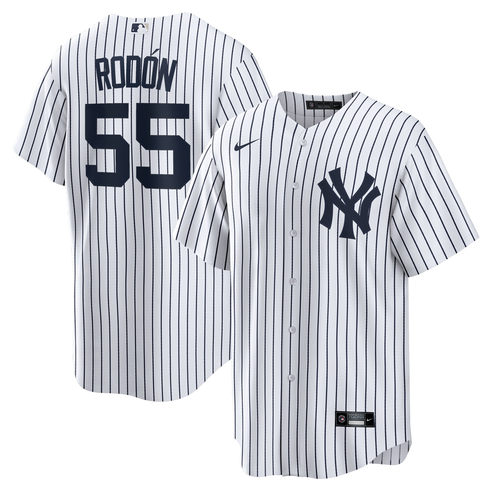 Carlos Rodon New York Yankees Home Official Player Jersey – White/Navy