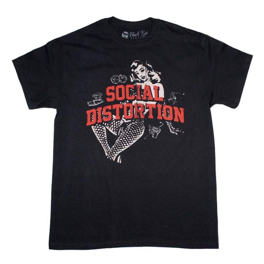 Social Distortion White Light Icons T-Shirt - Rockecho