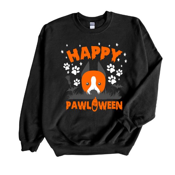 Big Dog Paw Halloween Crewneck Sweatshirt All Over Print Sweatshirt For Women Sweatshirt For Men