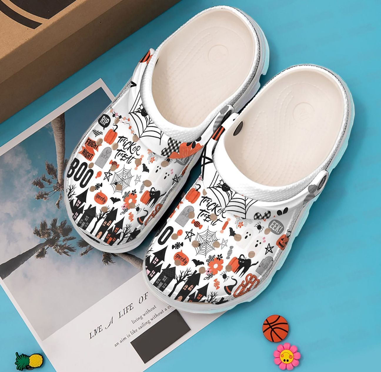 Halloween Personalized Clog, Custom Name, Text, Color, Number Fashion Style For Women, Men, Kid, Print 3D Halloween Vibes