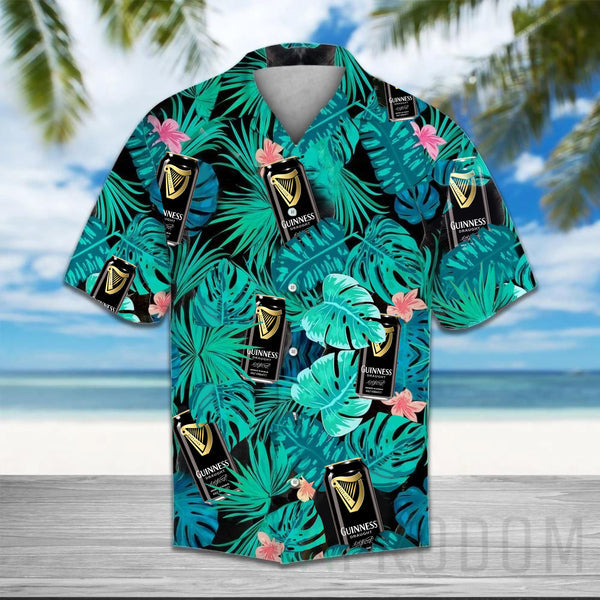 Green Tropical Palm Guinness Beer Hawaii Shirt Ha25968