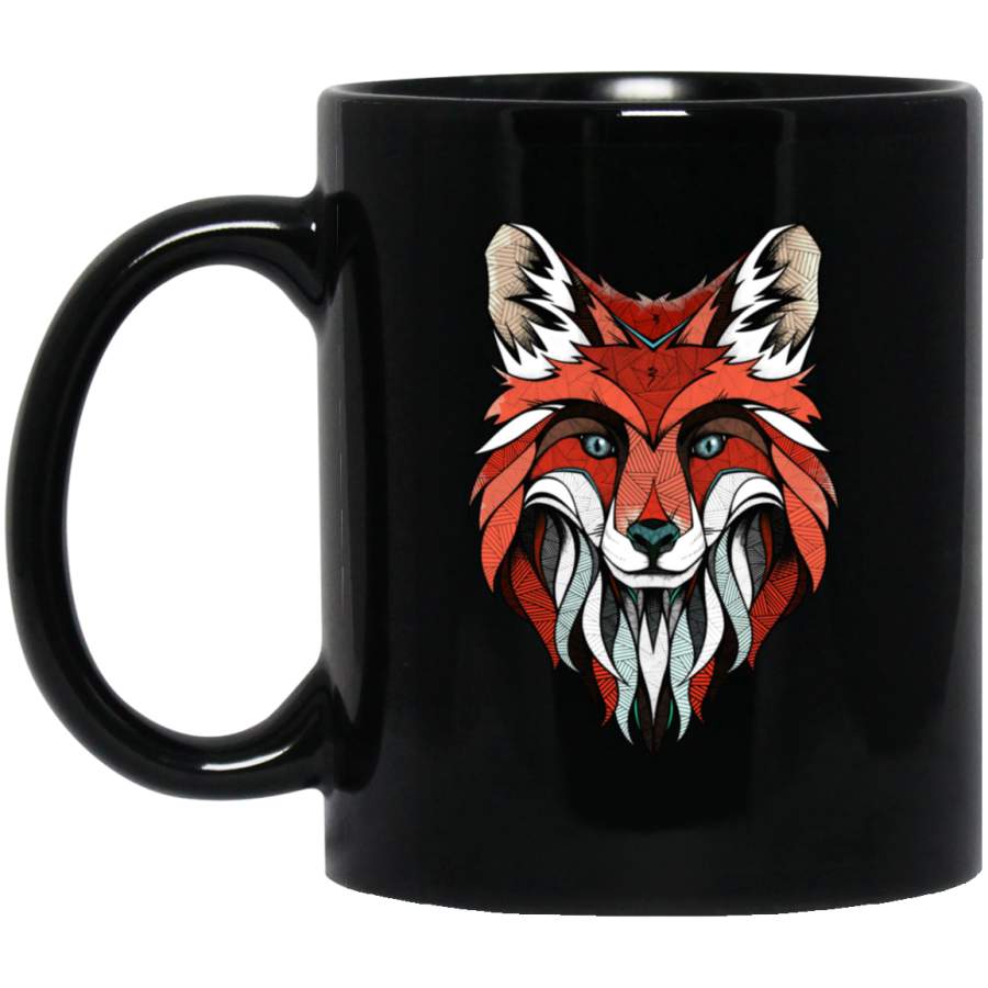 Fox Design Vintage Sport Mug Black Mug