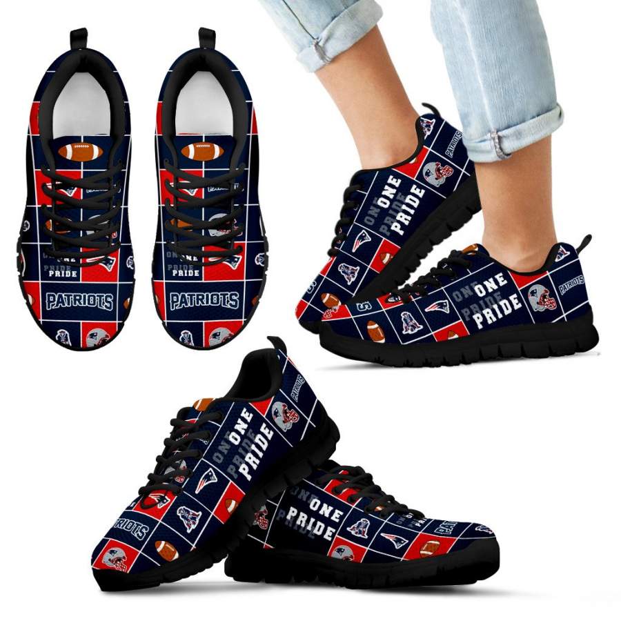 Pride Flag New England Patriots Sneakers