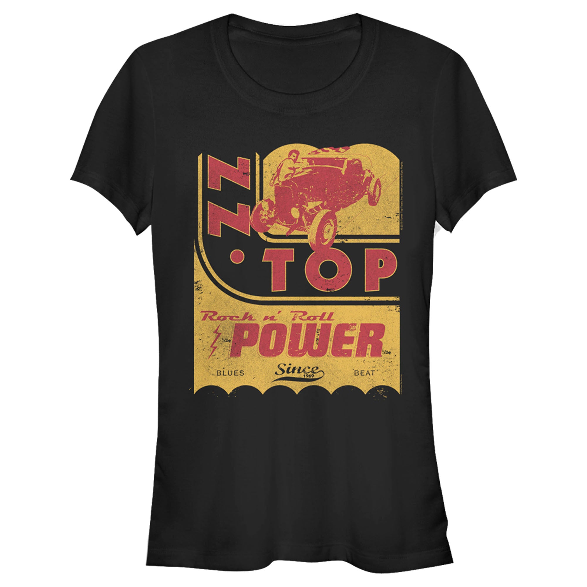 Zz Top Junior’S Rock N Roll Power  T-Shirt