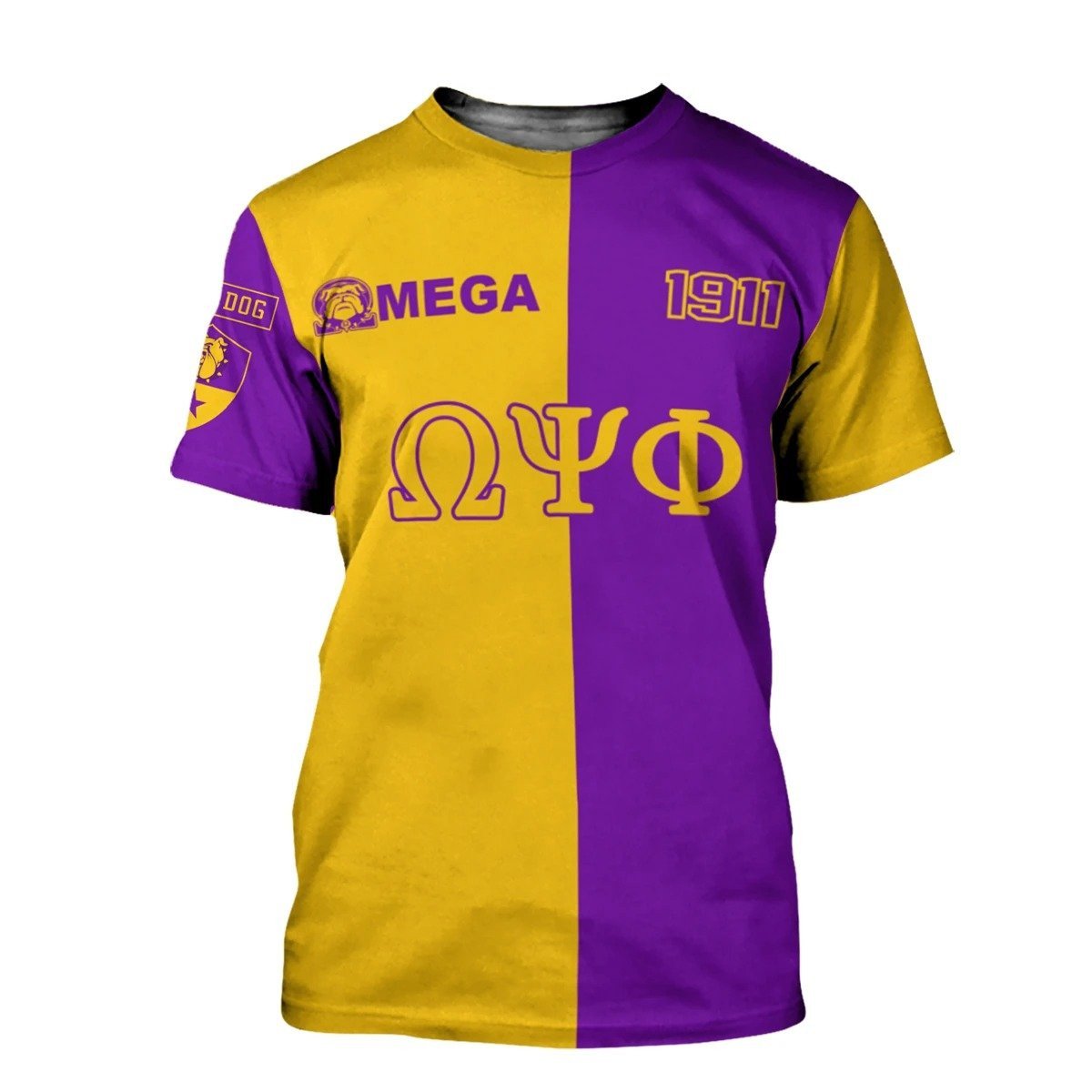 Fraternity Tshirt – Omega Psi Phi Half Color Tshirt