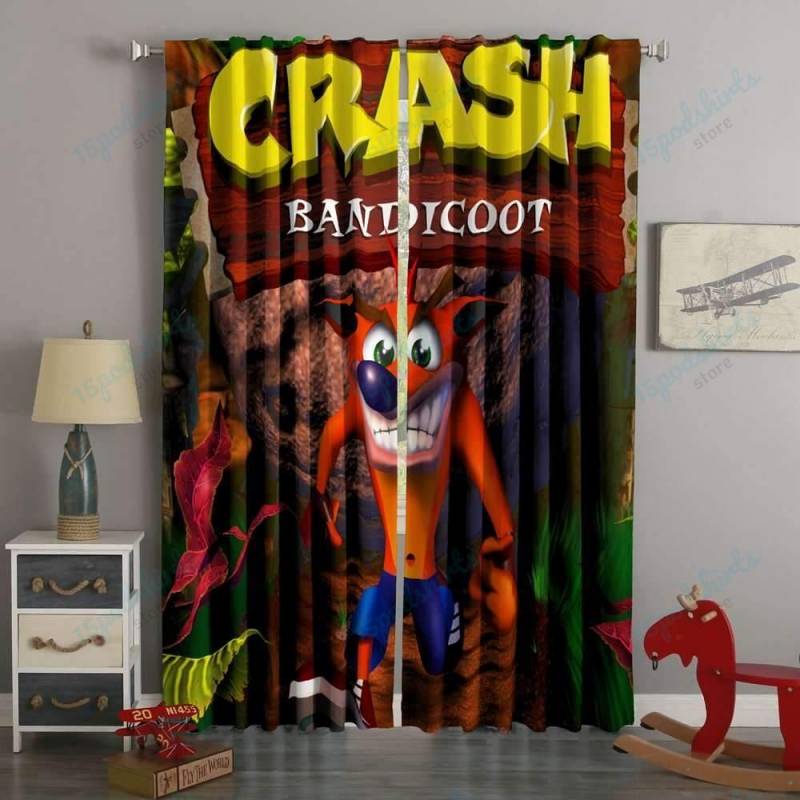 3D Printed Crash Bandicoot Style Custom Living Room Curtains