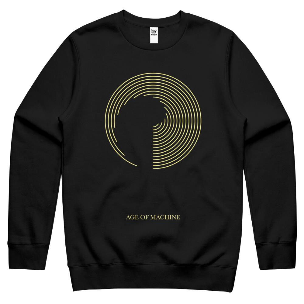 Official Greta Van Fleet Age Of Machine Black Crewneck Sweatshirt