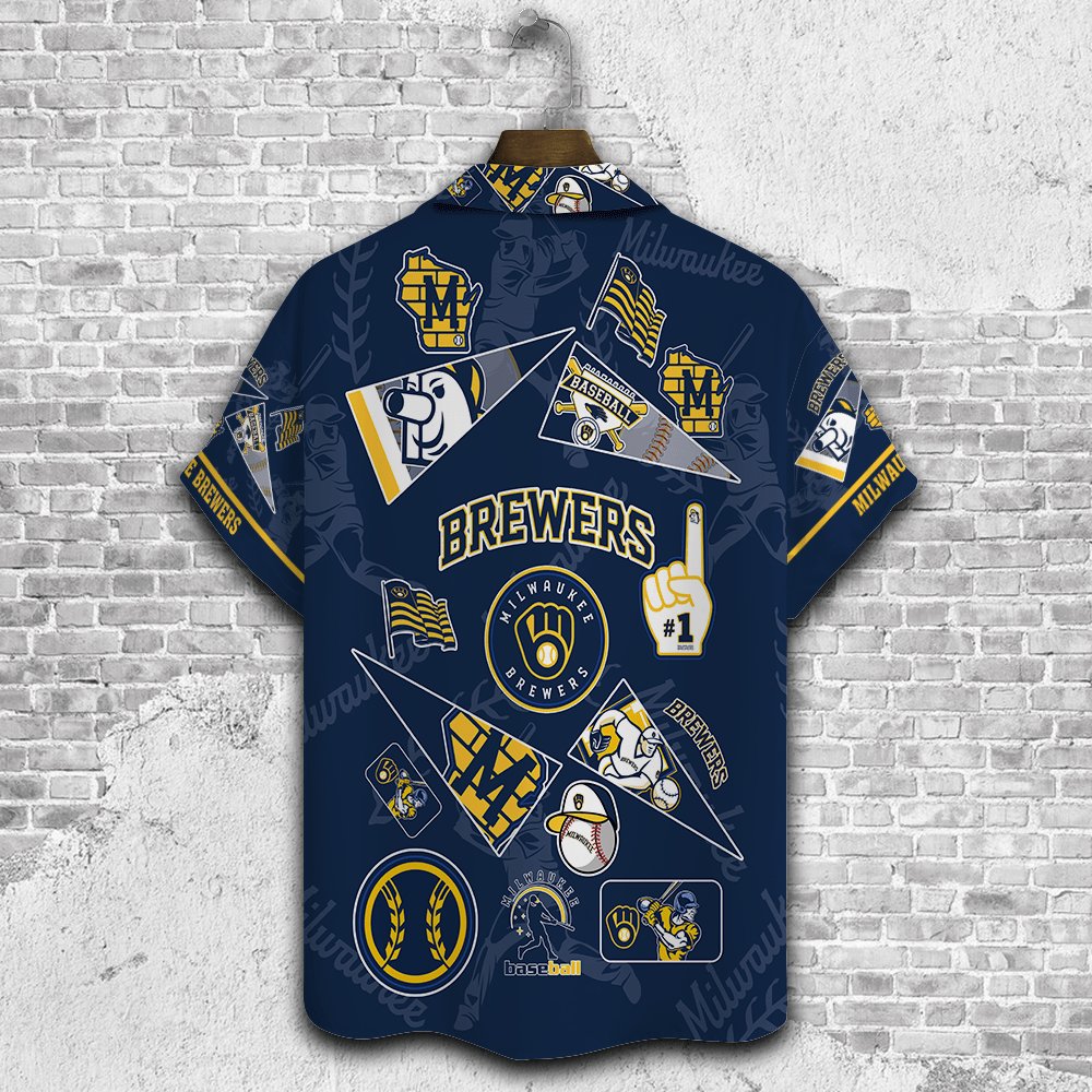 Milwaukee Brewers Hawaiian Shirt Milwaukee Fan Spirit Collage