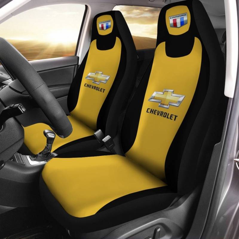 Chevrolet Camaro- LPH Car Seat Cover (Set of 2) Ver1 (Yellow)