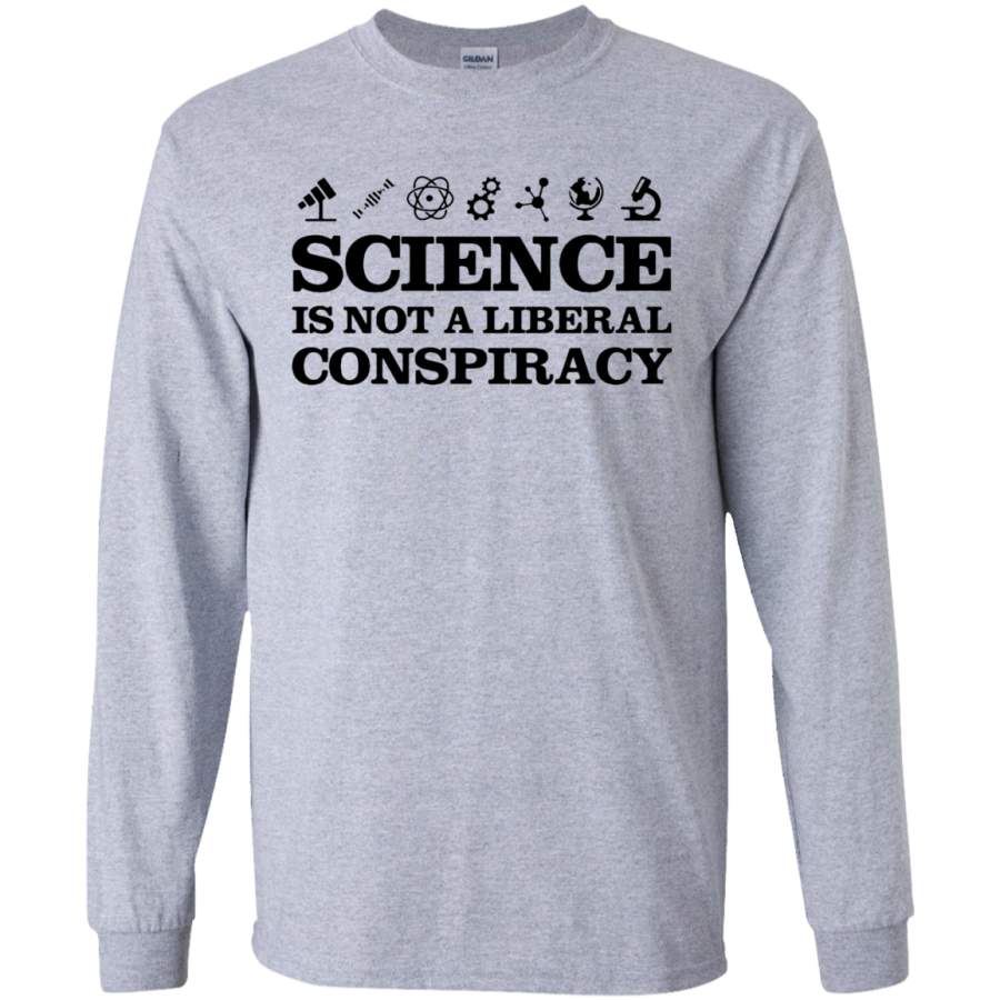 AGR Science T-Shirt Is Not A Liberal Conspiracy Black SWEATSHIRT