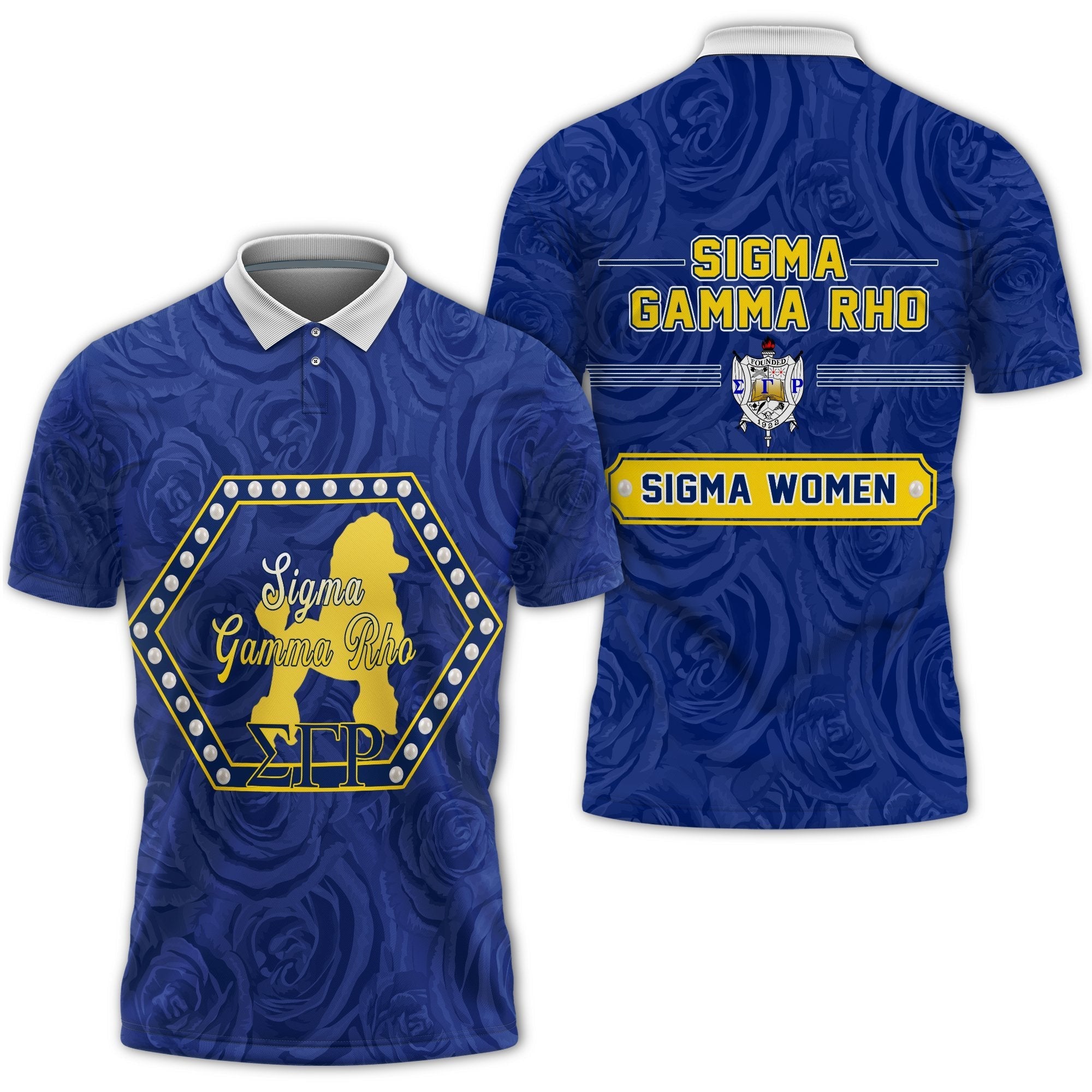 Sorority Polo – Sigma Gamma Rho Rose Peals Polo Shirt