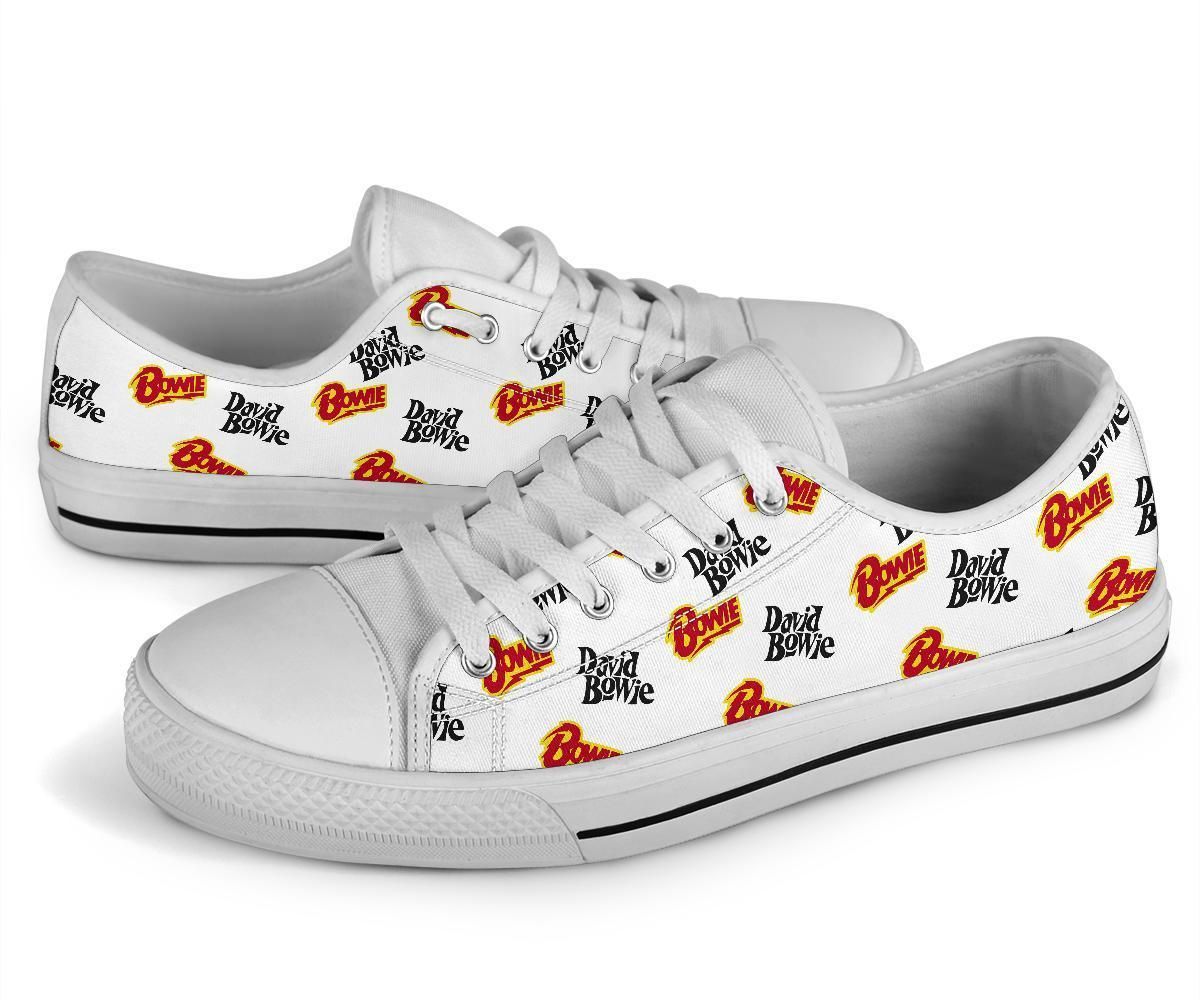 Music Band Shoes David Bowie Bowie Low Top Sneakers Low Top Shoes Va95 - By Prowallart