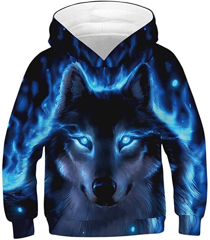 Wolf Hoodie 3D Animal Galaxy Print Style 4