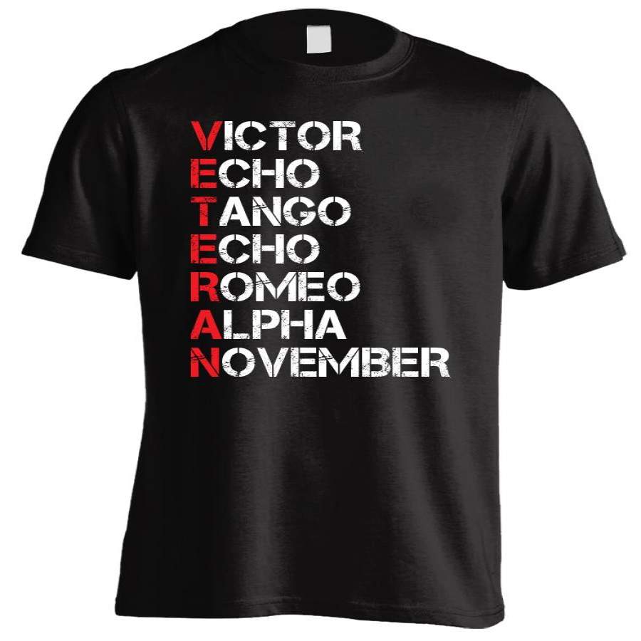 Veteran Military Alphabet T-shirt