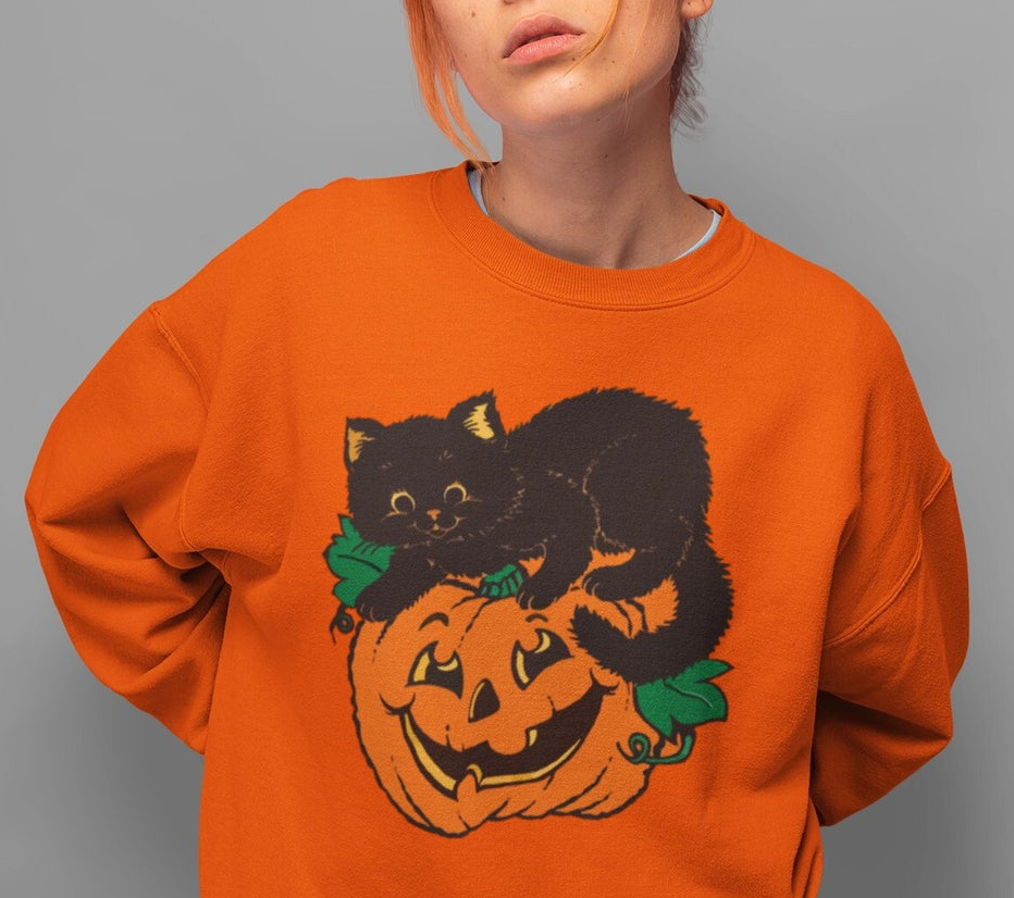 Vintage Halloween Sweatshirt, Halloween