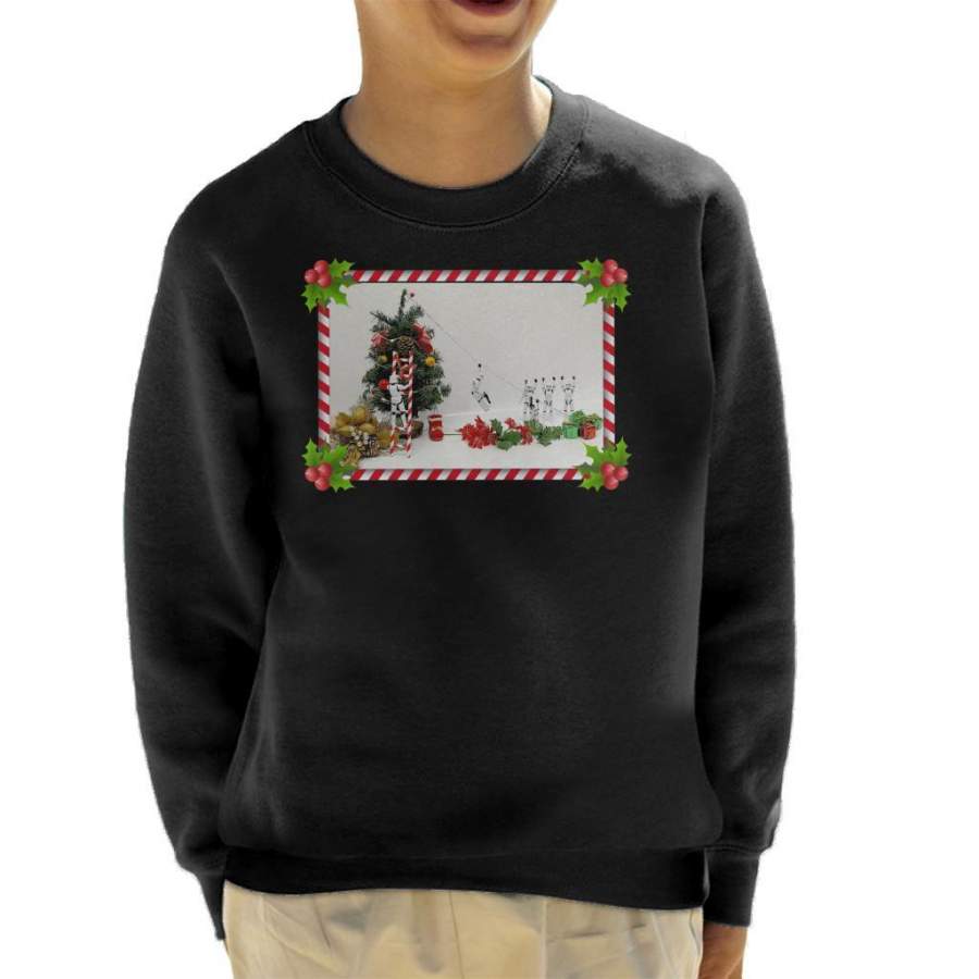 Original Stormtrooper Christmas Tree Candy Cane Slide Kid’s Sweatshirt