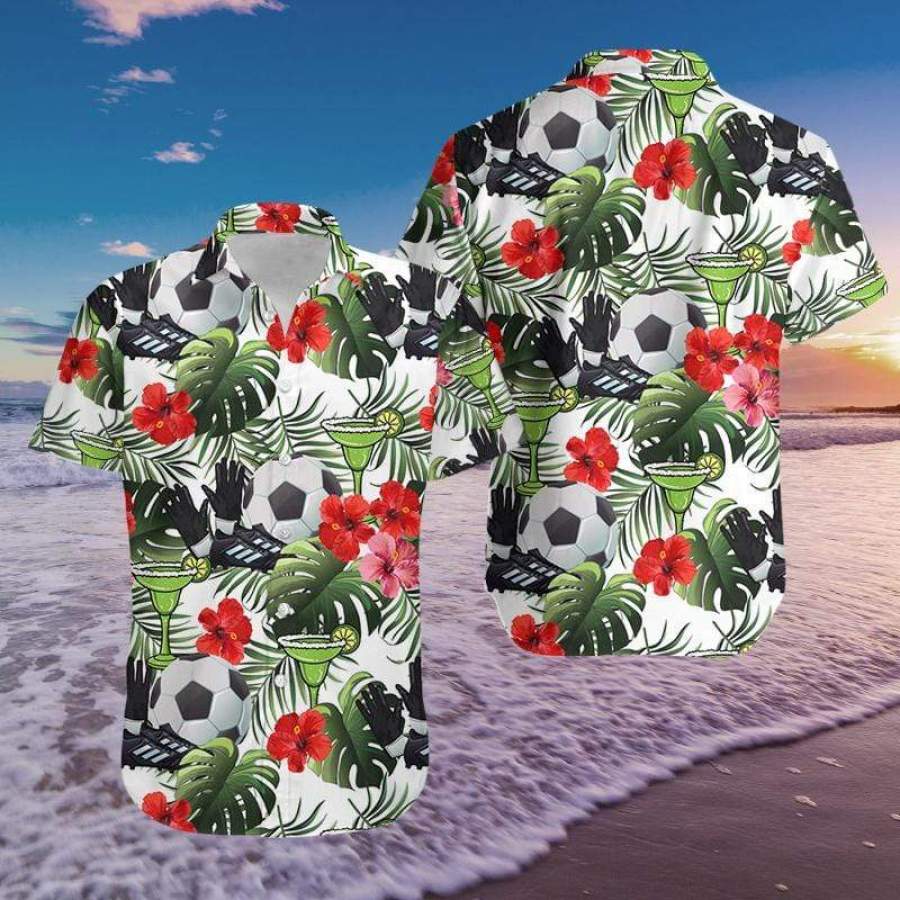 Soccer And Margarita Hawaii Aloha Shirts Ha75059