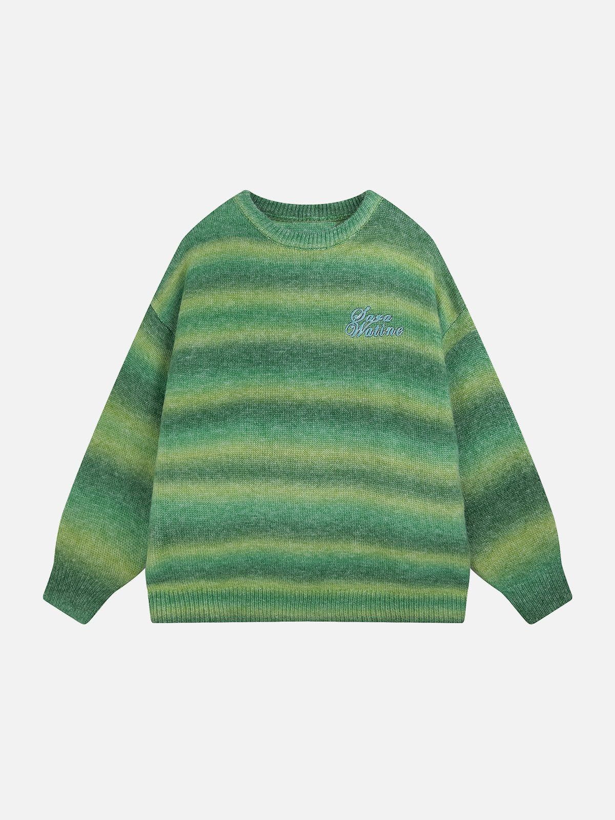 Talishko™ – Striped Gradient Sweater