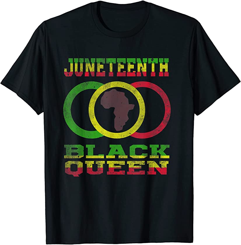 Juneteenth Black Queen Melanin Black Freedom Pride Vintage T-Shirt