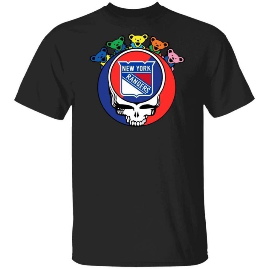 Grateful Dead Mixed New York Rangers Hockey T-Shirt