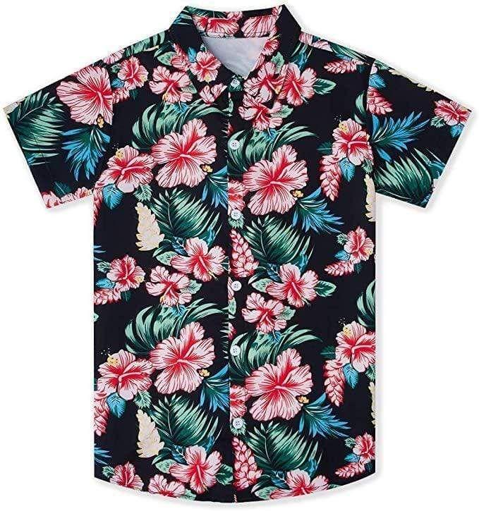 Beach Shirt Hibiscus Flower Tropical Full Printing Hawaiian Shirts Hl ...