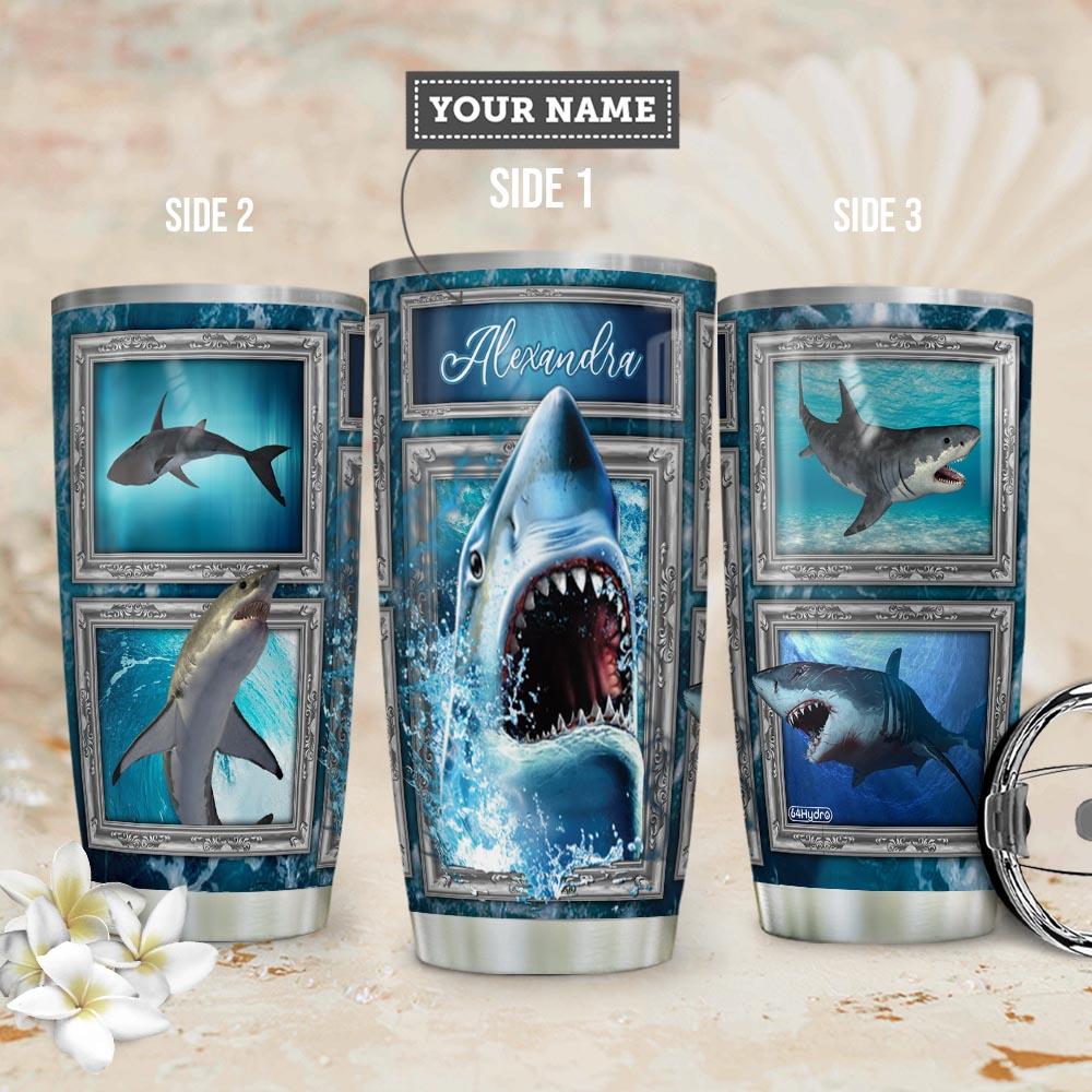 Shark Personalized Tha0211034 Stainless Steel Tumbler