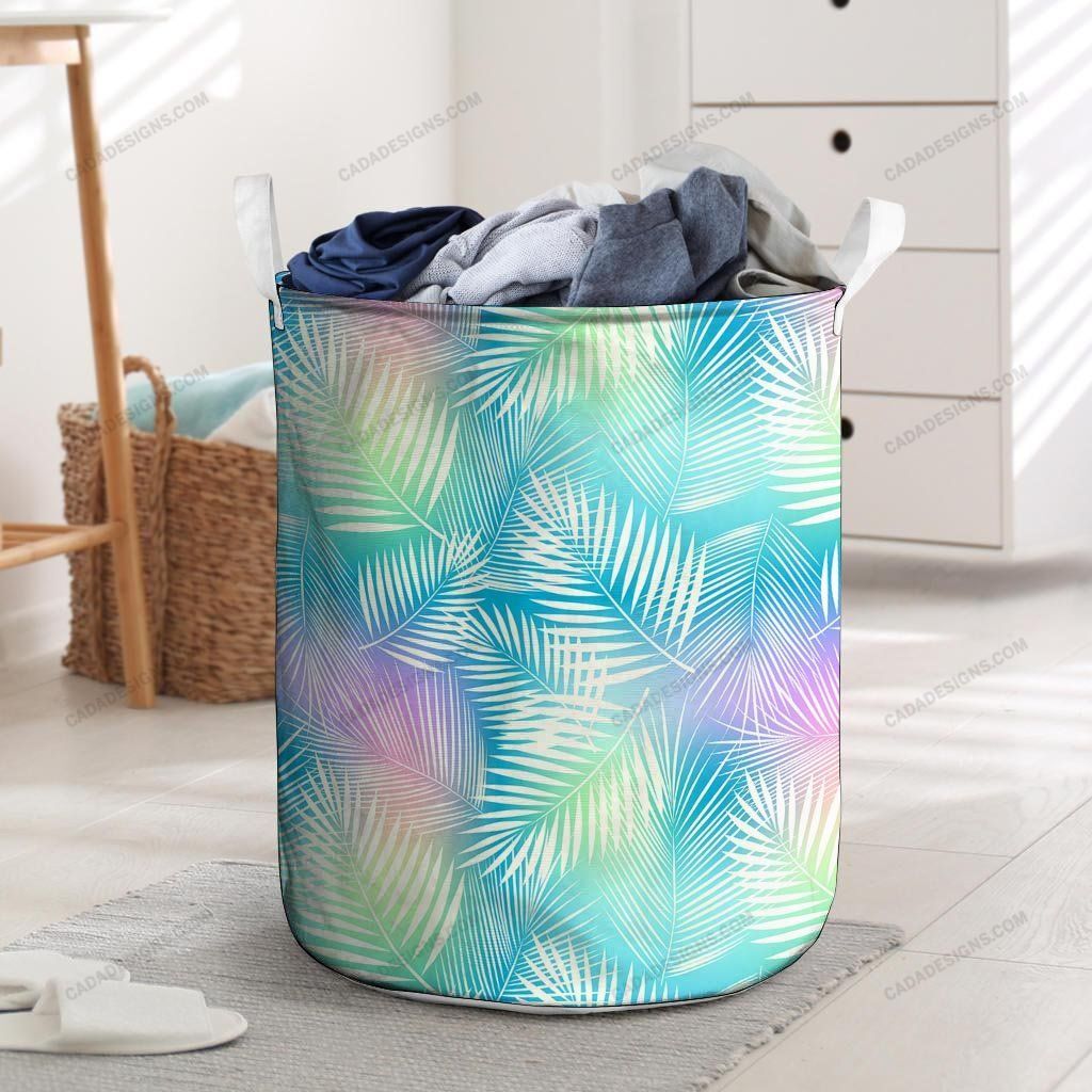 Palm Leaf Hawaii Print Laundry Basket Ha14730