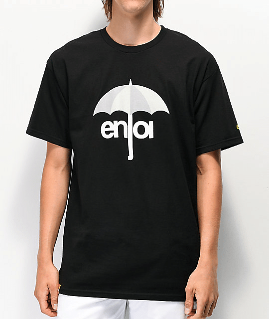 Enjoi Umbrella Logo Black Shirt