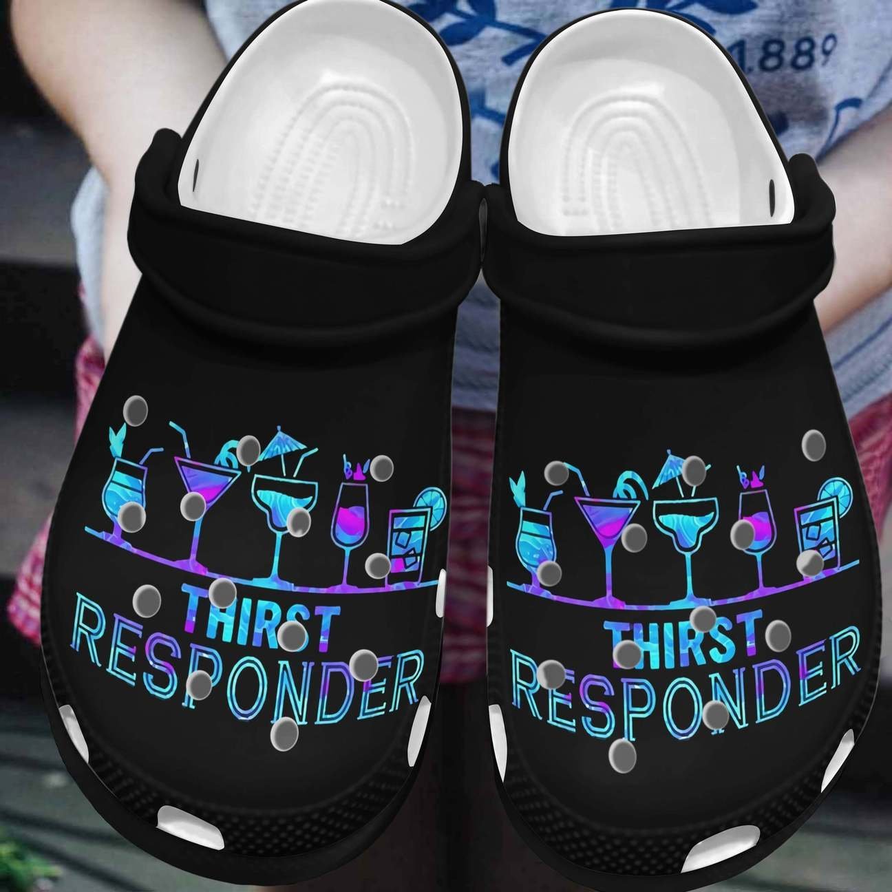 Bartender Personalized Clog, Custom Name, Text, Color, Number Fashion Style For Women, Men, Kid, Print 3D Thirst Responder