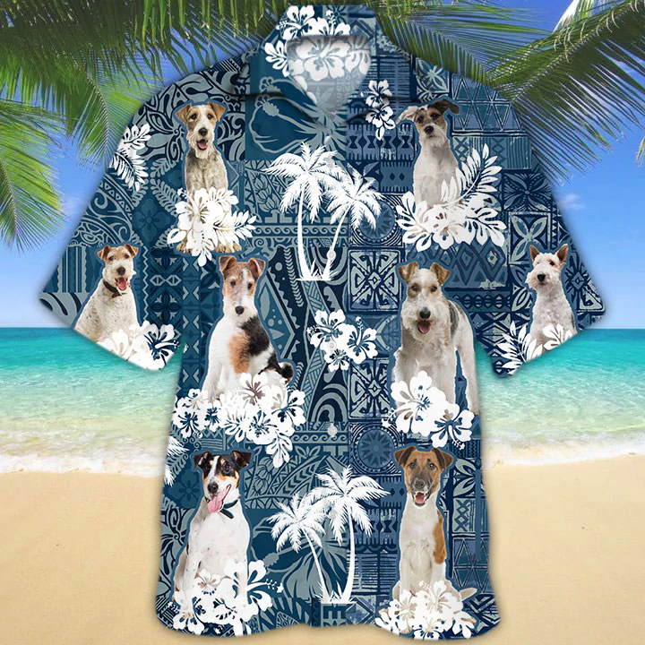 Fox Terrier Hawaii Shirt Ha83491