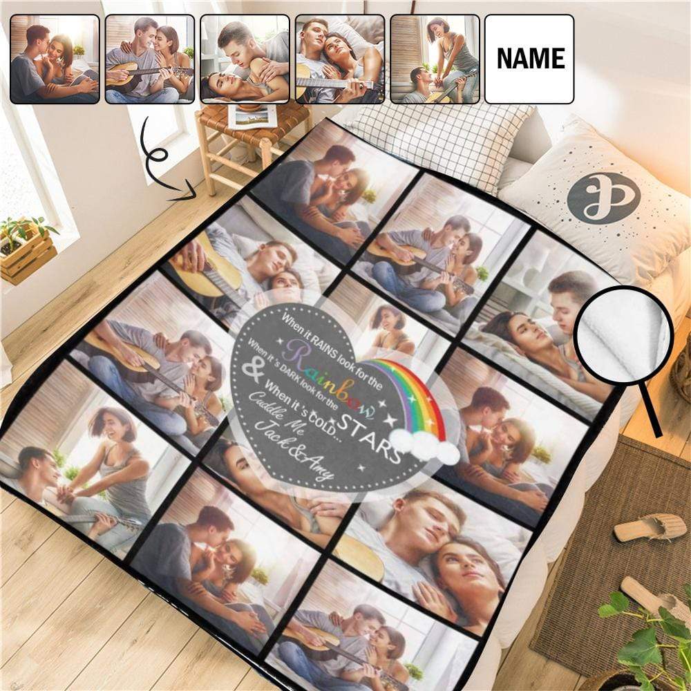 Yescustom Photo Gift Blanket – Custom Wedding Photo Blanket Custom Photo Gift Blanket