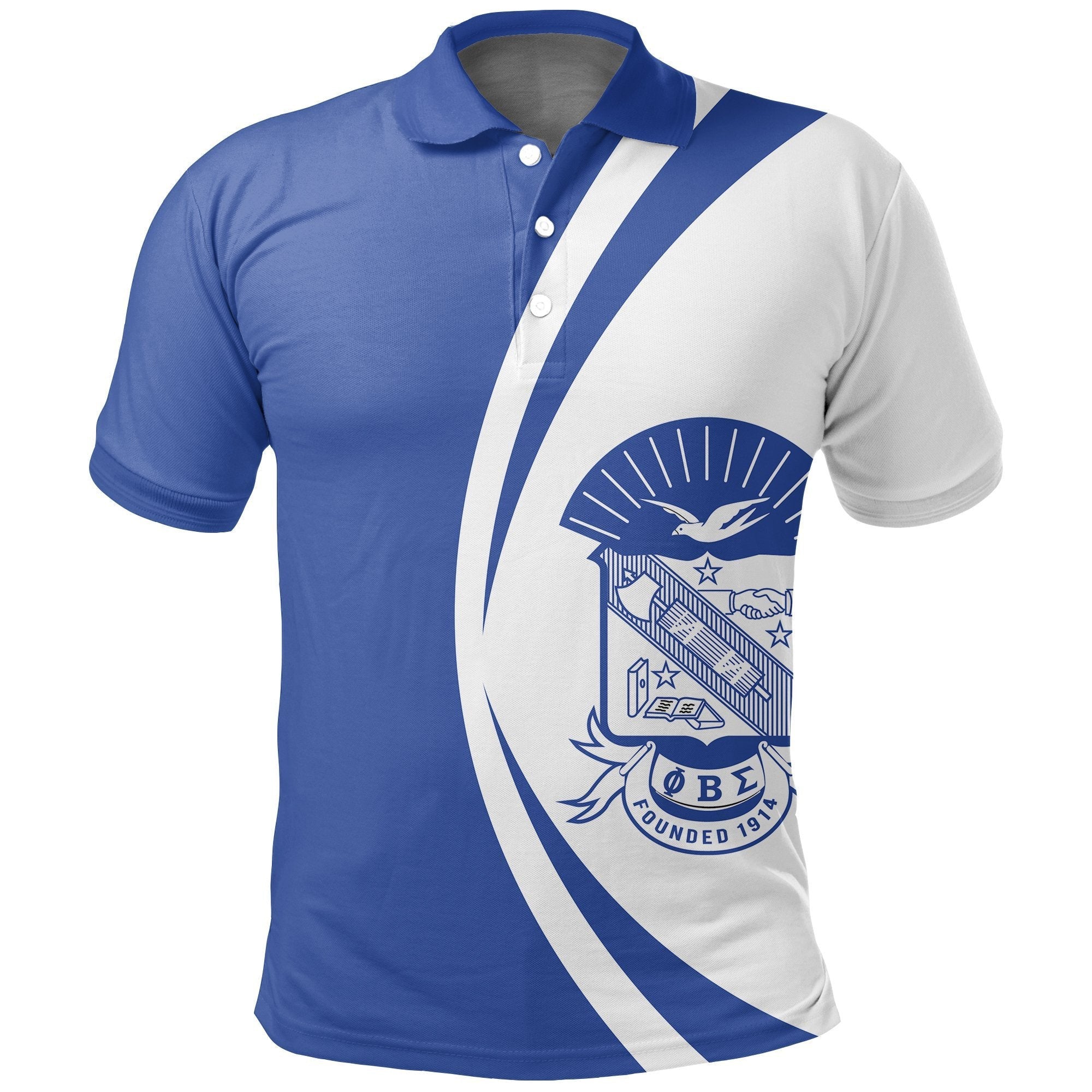 Fraternity Polo – Phi Beta Sigma Big Logo Gomab Polo Shirt – Circle Style