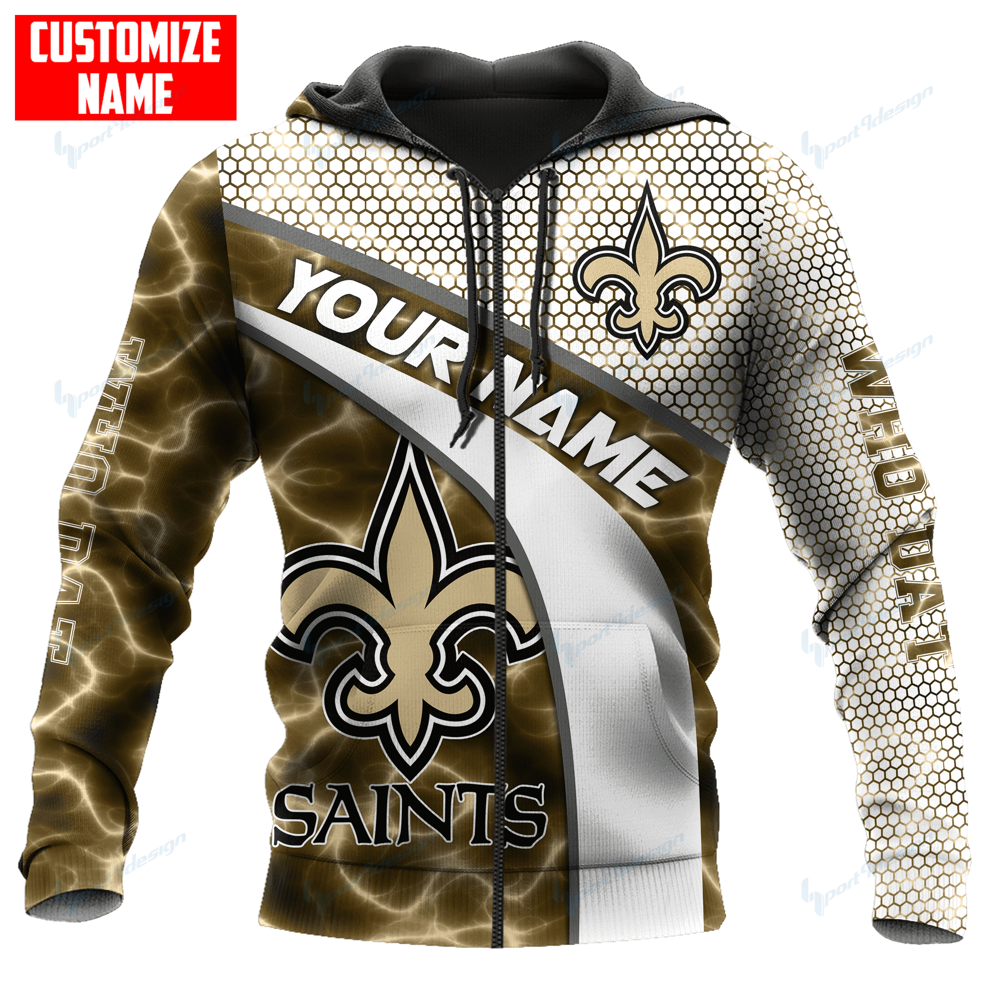 New Orleans Saints Personalized All Over Printed 721