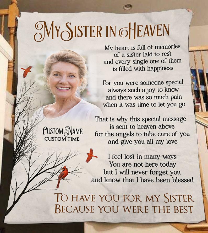 Personalized Memorial Gift For Loss Of Sister, Sympathy Gifts For Loss ...