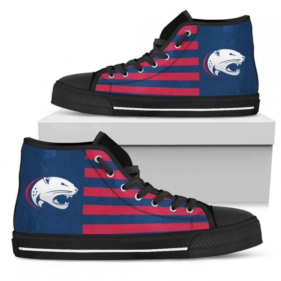 American Flag South Alabama Jaguars High Top Shoes #796