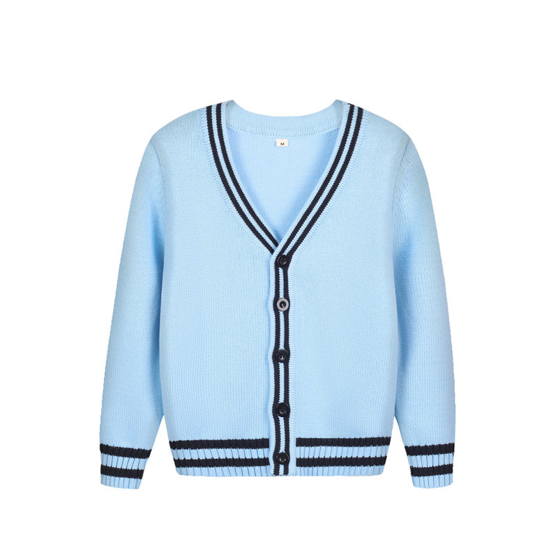 YourSeason Winter Kids Boys Girls Knit Cardigans Sweater England Style Kindergarten Uniforms British Pupils Sports Meeting Coats alx