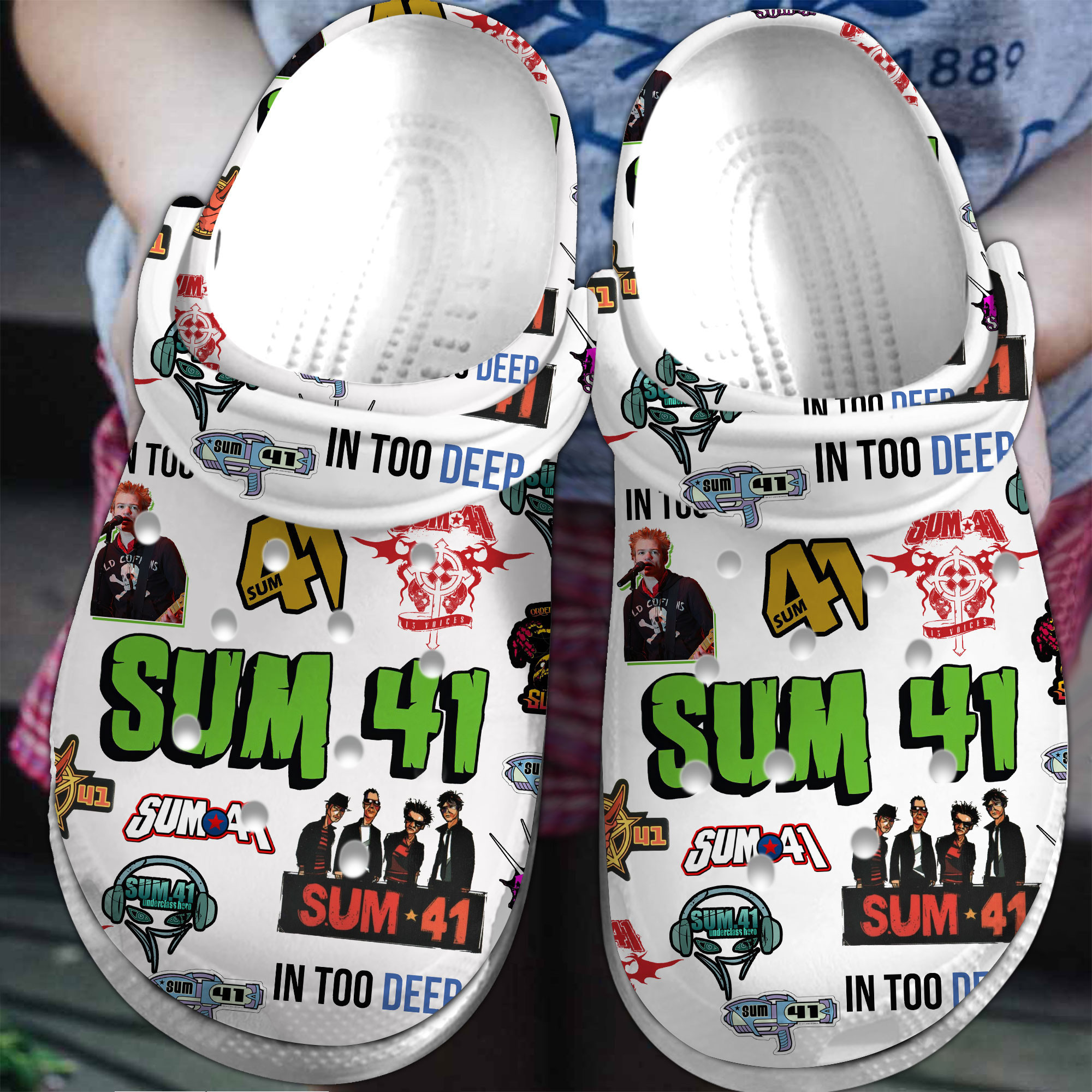 Premium Sum 41 Music Crocs Crocband Clogs Shoes Comfortable For Men Women and Kids 2