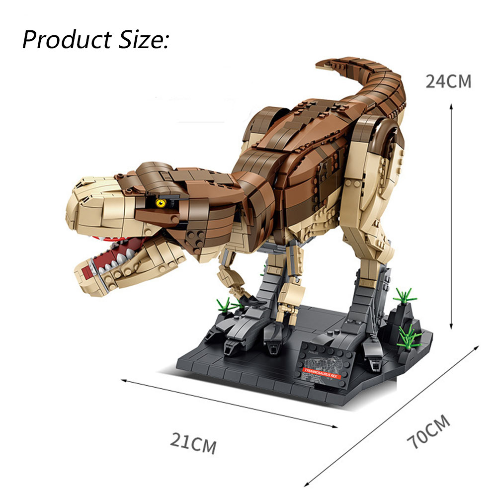 IDEAS Dinosaur Toys Jurassic Park T-Rex Dinosaur World Building Blocks Creative Deformed Dinosaur Bricks Sets Boy Toys Kids Gift alx