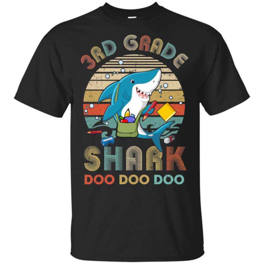 3rd Grade Shark Doo Doo Doo Funny Back To School T-shirt