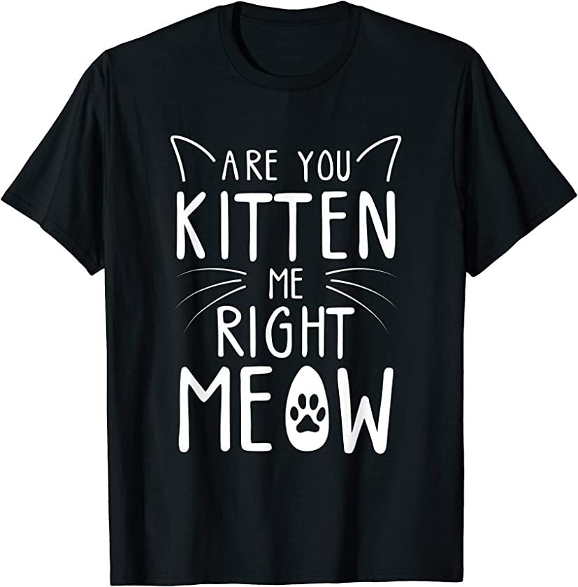 Are You Kitten Me Right Meow – Funny Cat Lover Kitten Kitty T-Shirt