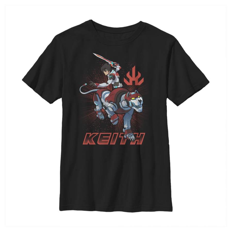 Voltron: Legendary Defender Boy’s Keith Lion Action Pose  T Shirt