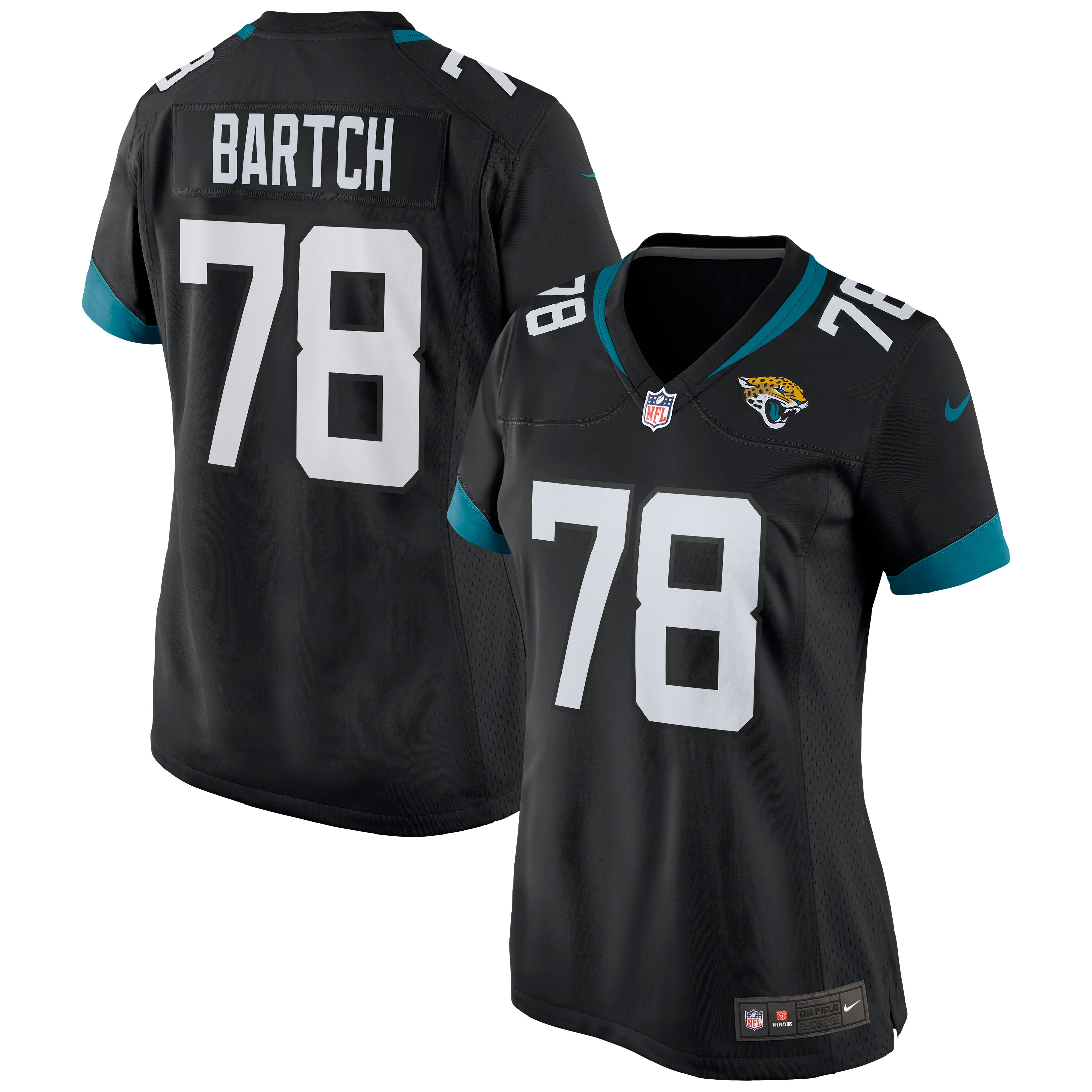 Women’s Jacksonville Jaguars Ben Bartch Black Game Jersey