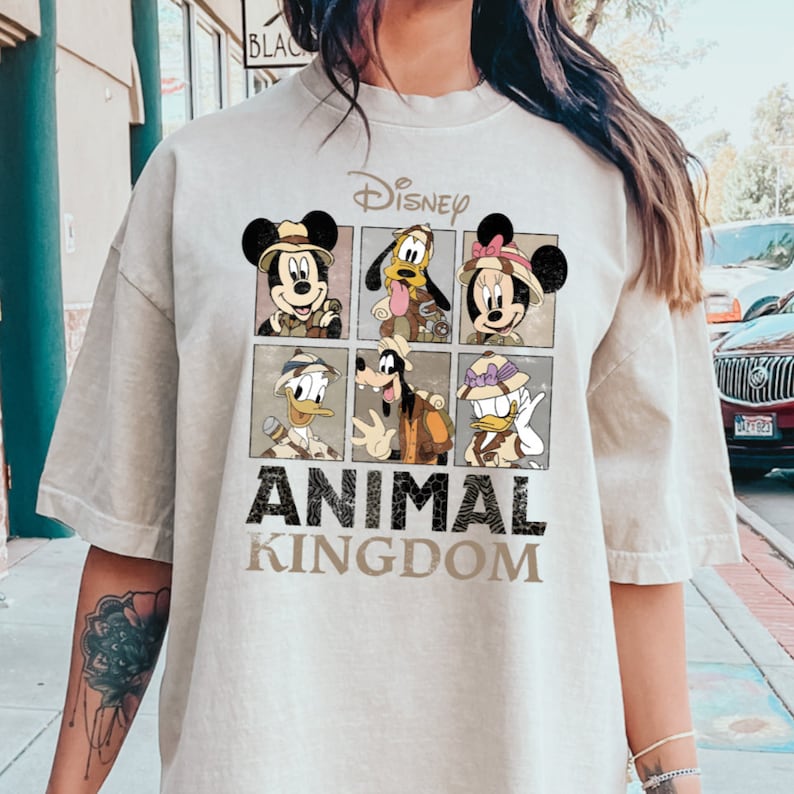 Comfort Colors® Retro Disney Animal Kingdom Mickey and Friends Comfort Color Shirt, Disney Mickey Safari Shirt, Vintage Safari Mode,